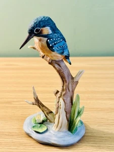 Kingfisher Bird Collectible Porcelain Bird Figurine COR Goebel W. Germany VTG - Bild 1 von 10