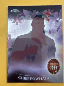 2025 Topps Chrome Disney CHIEF POWHATAN 30th Anniversary Pocahontas PH-4 - Picture 1 of 2