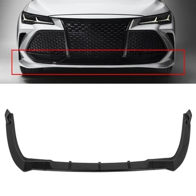 1 Set Black Housing Front Bumper Lip Spoiler For 2019-2021 Toyota Avalon Foto 1 de 4