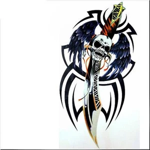 CAR DECORATION DECALS STICKERS SKULL  - Picture 1 of 1