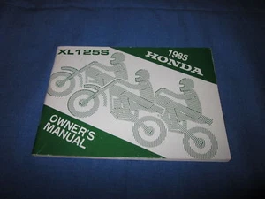 1985 HONDA XL125S OWNERS MANUAL XL 1215 S NOS - Picture 1 of 1