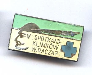 insignia EQUIPO POLACO DE RESCATE DE MONTAÑA GOPR / TOPR pin montañismo - Imagen 1 de 1