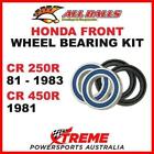 Front Wheel Bearing Kit Honda CR250R 250R 1981-1983 CR450R 1981, All Balls 25-11