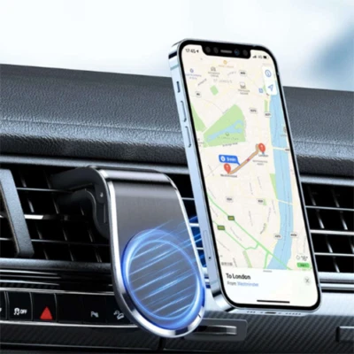 Phone Holder Clip Car Air Vent Magnetic Bracket for Mobile Phone GPS Accessories - Image 1 of 4