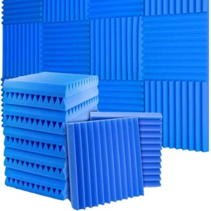 12~96Pack Acoustic Foam Panels Soundproofing Absorbing Noise Cancel Insulation - Picture 1 of 21