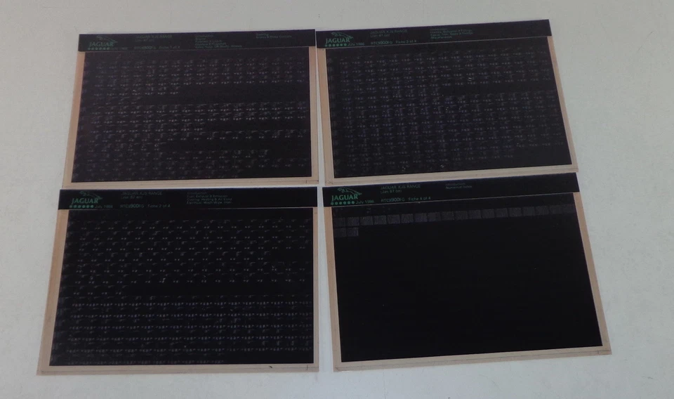 Catalogo Di Parti Microfich Per Jaguar XJS Stand 07/1988 - Immagine 1 di 1