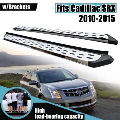 2PCS Running Boards Side Steps For Cadillac SRX 2010-2015 Fixed Pedals Nerf Bars — 第 1/4 张图片