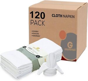 Napkins 18x18 Polycotton Restaurant Table Napkin Cloth Pack of 12, 24, 60, 120