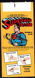 1960 Topps Superman Tattoo - Jet Plane - Fantastic Unused Condition - Picture 1 of 2