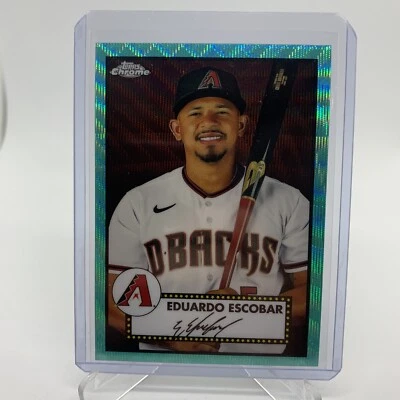 2021 Topps Chrome Platinum Anniversary Silver Wave Refractor Eduardo Escobar - Image 1 of 2