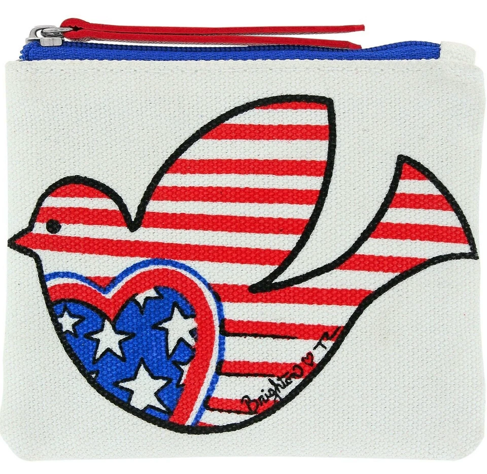 2 Brighton Show Your Stripes Red White and Blue Dove Mini Pouches