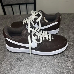 Size 12.5 - Nike Air Force 1 '07 Craft Dark Chocolate 2021 - Picture 1 of 9