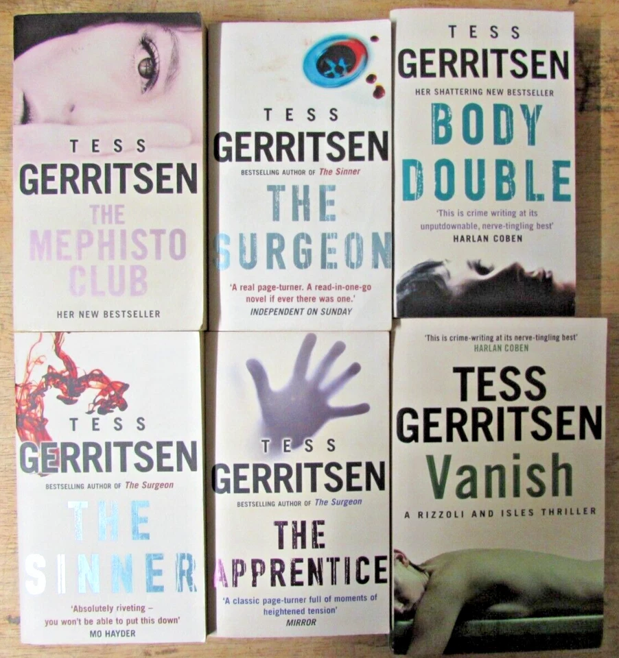 6 MIXED RIZZOLI & ISLES SERIES OF BOOKS by TESS GERRITSEN  ** PAPERBACK - Image 1 of 1