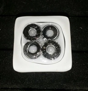 5- BAGUE JEUNE CREATEUR 23EME FUSION  EN VERRE INDUSTRIEL TRES CLASSE ET CHIC - Imagen 1 de 3