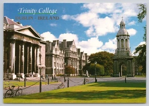 Trinity College Dublin Ireland Great Bell Library Book of Kells Postcard - Picture 1 of 2