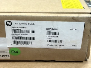 HP JG348A 8 Ports POE Ethernet Switch 1910-8G New open Box - Picture 1 of 1