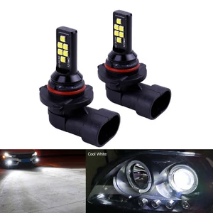 New 2x 9006 White LED Bulb Bright Upgraded SMD 3030 Fog Light Direct Replacement - Picture 1 of 10