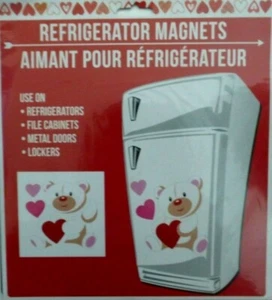 Valentine's Refrigerator, Car Dishwasher Metal Doors Magnets ~ Bear - Picture 1 of 1