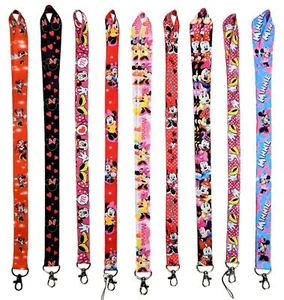 Disney Minnie Maus Schlüsselbänder mit Clip - Ausweis/Abzeichenhalter ~ brandneues Schlüsselband - Bild 1 von 11