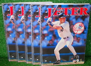 1989 Starline Derek Jeters Papierordner Back to School NY Yankees Menge (5) - Neu - Bild 1 von 2