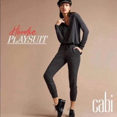 Cabi Gris Oscuro Cremallera Frontal Sudadera con Capucha Mono Suave Pantalones para Correr Talla M Foto 1 de 4