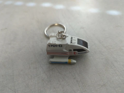 Shuttle Star Trek USS Enterprise 1701-D Custom Made Keychain Micro Machine Cover