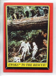 Ewoks to the Rescue! 1983 Topps Return of the Jedi #111 EX b {0127