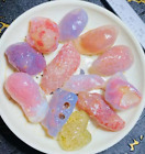 Spécimen de collection d'agate de bonbons naturelle Gobi multicolore