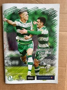 Shamrock Rovers v Sparta Praha July 2024 Champions League football programme - Picture 1 of 4