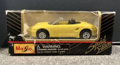 Maisto 1:64 Special Edition Porsche Yellow Boxster #11001 - Image 1 of 4
