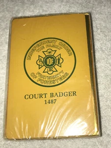VTG COURT BADGER INDEPENDENT ORDER OF FORESTERS FAMILY FRATERNITY PLAYING CARDS - Picture 1 of 9