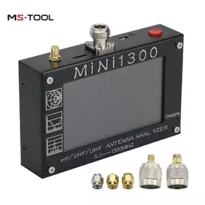 Mini1300 4,3" LCD 0,1-1300MHz HF / VHF / UHF ANT SWR Analizator antenowy Miernik Tester - Zdjęcie 1 z 14