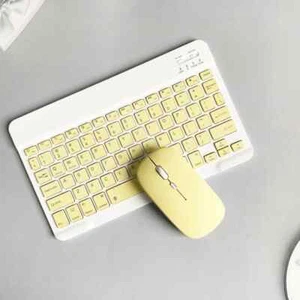 WIRELESS KEYBOARD MOUSE for TABLET ANDROID IOS IPAD RECHARGHABLE SLIM - Picture 1 of 27