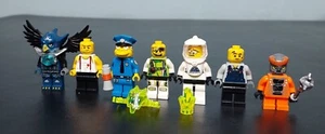 Lego Menge 7 zufällige Minifiguren + Skreemer Kopfbedeckung-Ninjago, Simpsons, etc. - Bild 1 von 10