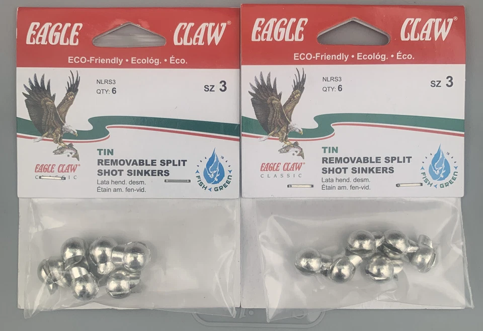 2 Paquetes Garra de Águila Lata Extraíble Tiro Dividido Talla 3 Foto 1 de 1