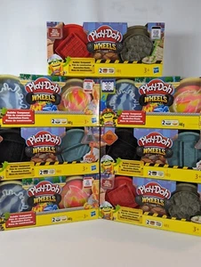 7 vasche composte Play-Doh Wheels confezioni doppie confezione da 8 oz. Sgombero - Foto 1 di 1