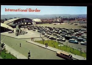 postcard International border Tijuana BC Mexico (P-1-F) - Picture 1 of 2