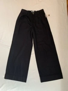 Nuevo con etiquetas Pantalones Sonoma Mujer Negros Plisados Pierna Ancha Medianos M - Imagen 1 de 8