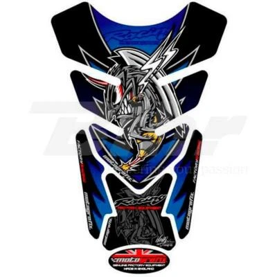 781902 Paraserbatoio Adesivo 3D PERSONALIZZATO Blu Nero per Moto Foto 1 de 3