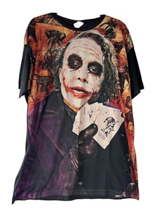 The Dark Knight Joker Heath Ledger DC Comics T Shirt Mens Size XL *Rare - Picture 1 of 8