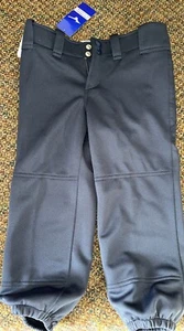 MIZUNO GIRLS YL SOFTBALL PANT DURABLE KNIT REINFORCED KNEE ELASTIC BOTTOM (B53) - Picture 1 of 8