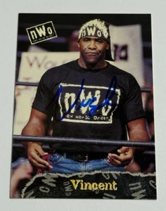 1998 Topps WCW #39 Vincent New World Order Signed Autograph Card - Picture 1 of 8
