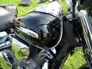 HIGHEST QUALITY FITS SUZUKI INTRUDER 700 800 1400 1500 CHROME TANK TRIM 1200 123 - Foto 1 di 1