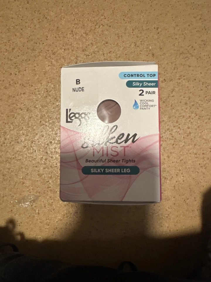Leggs Silkin Mist Tights Ultra Sheer  B nudeMist Control Top Run Resist 2 Pair - Image 1 of 1