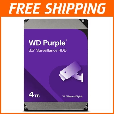 4TB WD Purple Surveillance Drive - Engineered for High-Volume Security Recording - Image 1 of 3