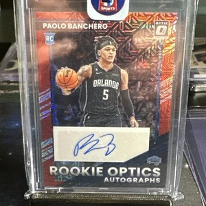 2022-23 Panini Donruss Optic Paolo Banchero RC Rookie Optics Auto Red Choice - Picture 1 of 2