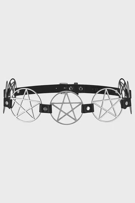 KILLSTAR Belt Silver Pentagram  One Size - Image 1 of 4