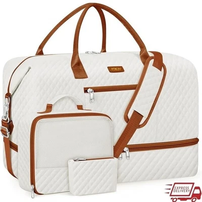 Bolsa de viaje Weekender con compartimento para zapatos bolso de mano para pasar la noche nuevo Foto 1 de 4