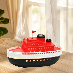 Boat Model Essential Oil Diffuser Flame Air Humidifier Quiet Decorative Ornament - Picture 1 of 7