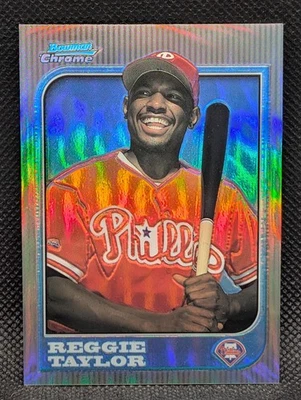 1997 Bowman Chrome #175 Reggie Taylor Refractor - Philadelphia Phillies - Image 1 of 2